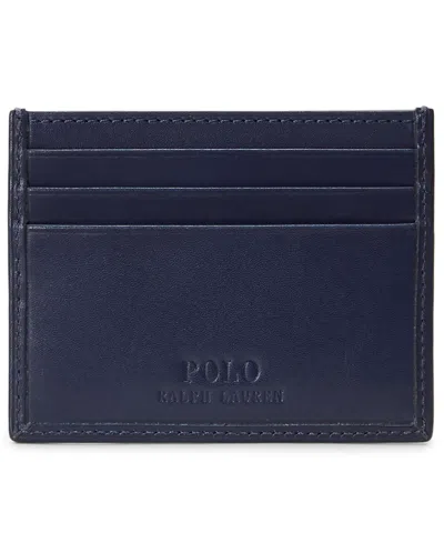 Shop Polo Ralph Lauren Men's Printed Polo Bear Card Case In Navy