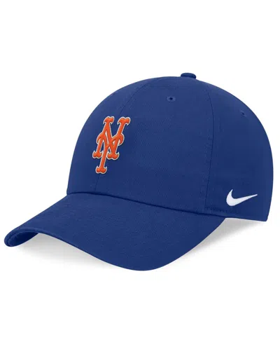 Shop Nike Men's  Royal New York Mets Evergreen Club Adjustable Hat