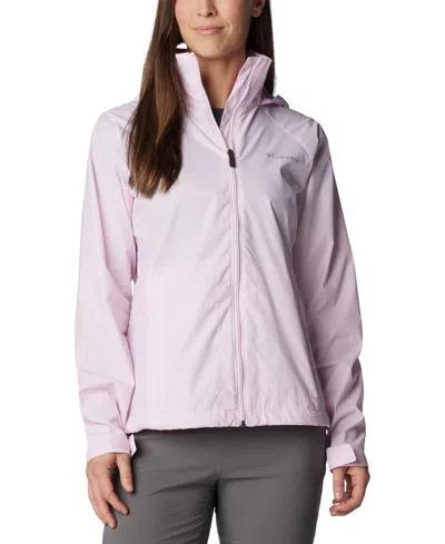 Shop Columbia Women's Switchback Waterproof Packable Rain Jacket, Xs-3x In Pink Dawn