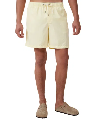 Shop Cotton On Men's Kahuna Relaxed Fit Shorts In Lemonade