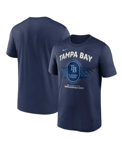 Nike Navy Tampa Bay Rays Dominican Republic Series Legend T-shirt In Navy