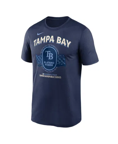 Nike Navy Tampa Bay Rays Dominican Republic Series Legend T-shirt In Navy
