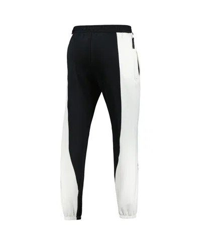 Shop Nike Men's  Black, White Brooklyn Nets 2023/24 Authentic Showtime Pants In Black,white