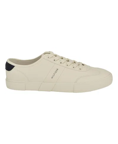 Tommy Hilfiger Pandora Faux Leather Low Top Sneaker In Black