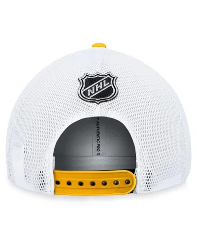 Fanatics Branded  Black Pittsburgh Penguins Authentic Pro Rink Trucker Adjustable Hat In Black