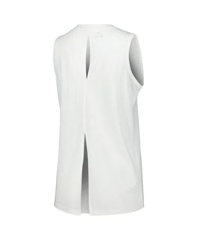 Levelwear White Philadelphia 76ers Paisley Peekaboo Tank Top In White