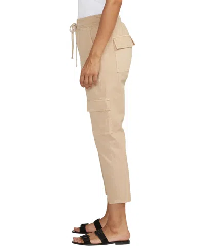 Jag Women's Textured Cargo Cropped Pants In Humus