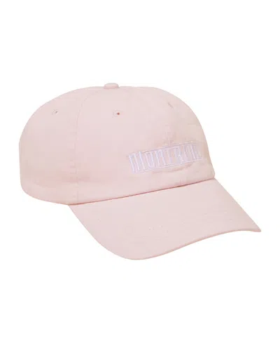 Shop Cotton On Men's Strap Back Dad Hat In Chalk Pink,montreal Racing