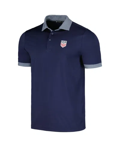 Shop Levelwear Men's  Navy Usmnt Thomas Performance Polo Shirt
