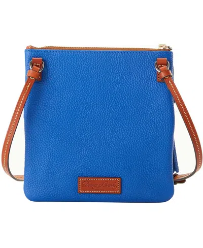 Shop Dooney & Bourke Women's  Texas Rangers Infield Triple Zip Crossbody Purse In Blue