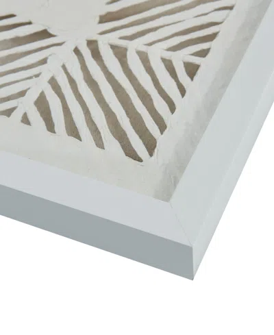 Madison Park Tala Framed Geometric Rice Paper Panel 2-pc. Shadowbox Wall Decor Set In Natural