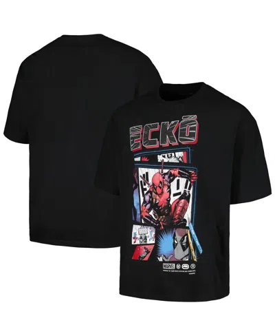 Ecko Unltd Men's And Women's Ecko Unlimited Black Deadpool Art To Life T-shirt In Black