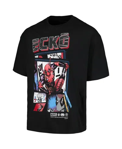 Shop Ecko Unltd Men's And Women's Ecko Unlimited Black Deadpool Art To Life T-shirt