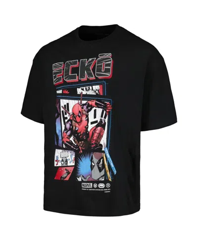 Ecko Unltd Men's And Women's Ecko Unlimited Black Deadpool Art To Life T-shirt In Black