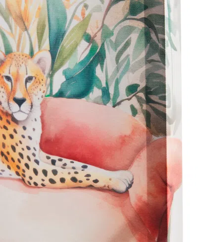Shop Madison Park Jungle Feline Jungle Cheetah Canvas Wall Art In Cheetah Green Multi