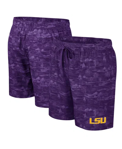 Shop Colosseum Men's  Purple Lsu Tigers Ozark Swim Shorts