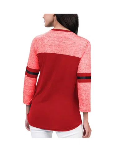 G-iii 4her By Carl Banks Women's  Red Carolina Hurricanes Play The Game 3/4-sleeve T-shirt In Red