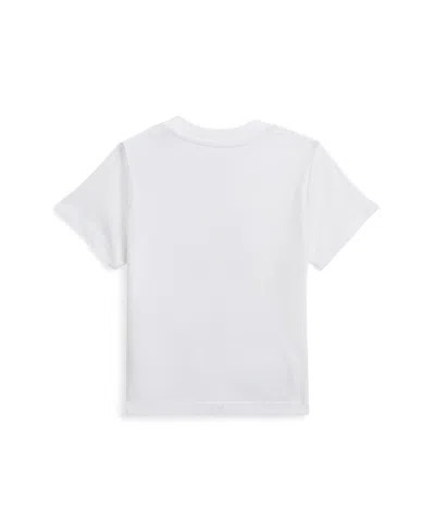 Shop Polo Ralph Lauren Baby Boys Polo Bear Cotton Jersey T Shirt In Bear White