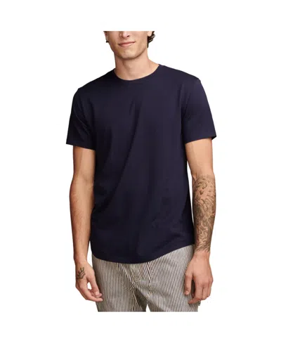 Shop Lucky Brand Men's Supima Crewneck T-shirt In Black Iris