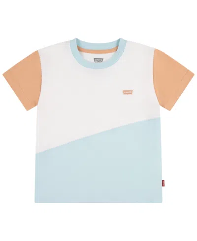 Shop Levi's Toddler And Little Boys Colorblock Pieced T-shirt In Clearwater