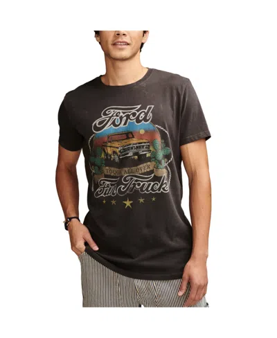 Shop Lucky Brand Men's Ford Fun Truck Short Sleeve T-shirt In Jet Black