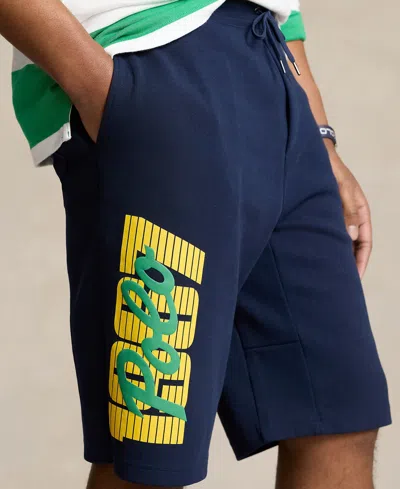 Shop Polo Ralph Lauren Men's Big & Tall Logo Shorts In Cruise Navy