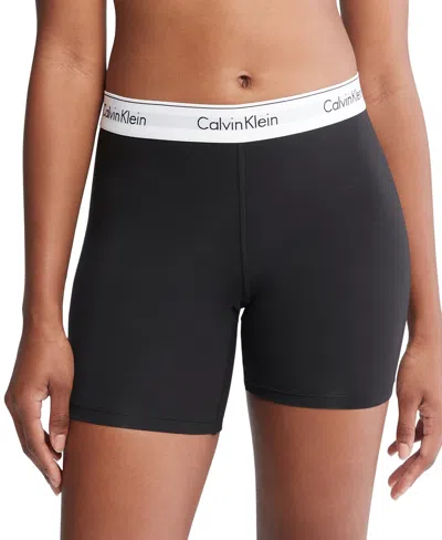 Shop Calvin Klein Women's Modern Cotton Boxer Brief Qf7625 In Black