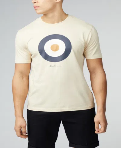 Shop Ben Sherman Men's Signature Target Short Sleeve T-shirt In Cream