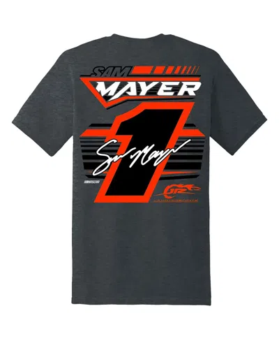 Shop Jr Motorsports Official Team Apparel Men's  Heather Charcoal Sam Mayer Xtreme T-shirt