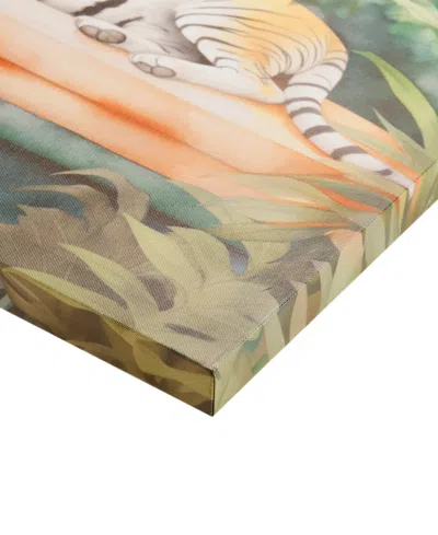 Madison Park Jungle Feline Jungle Tiger Canvas Wall Art In Tiger Green Multi