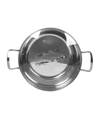 Sedona Stainless Steel 5.5 Quart Casserole In Silver