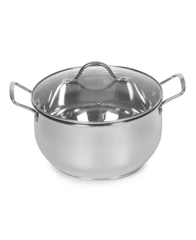 Sedona Stainless Steel 5.5 Quart Casserole In Silver