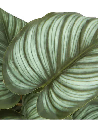 Monarch Specialties 13" Indoor Artificial Epipremnum Plants With Decorative Black Pots, Set Of 2 In Green