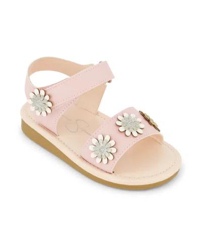 Shop Jessica Simpson Toddler Girls Janey Flower 3d Detail Summer Sandals In Blush