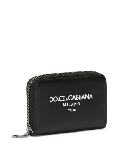 Shop Dolce & Gabbana Leather Continental Wallet In Black