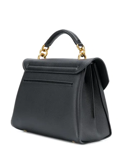 Shop Ferragamo Gancini Small Leather Tote Bag In Black