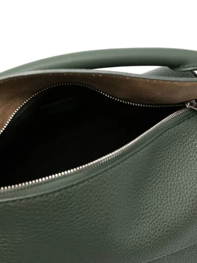 Shop Loewe Puzzle Edge Leather Handbag In Green