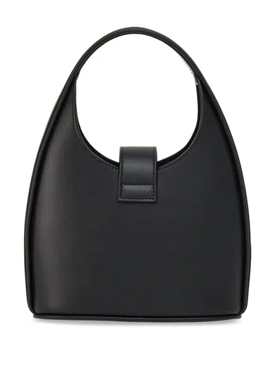 Shop Ferragamo Hobo Mini Leather Handbag In Black