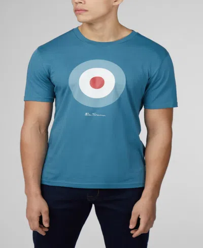 Shop Ben Sherman Men's Signature Target Short Sleeve T-shirt In Teal