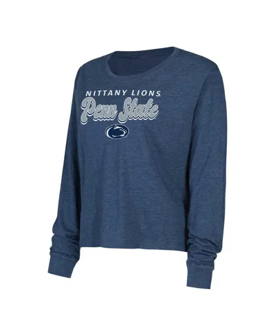 Concepts Sport Women's  Navy Penn State Nittany Lions Team Color Long Sleeve T-shirt And Shorts Set In Navy