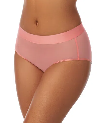 Shop Dkny Women's Sheers Brief Underwear, Dk8195 In Shell Pink