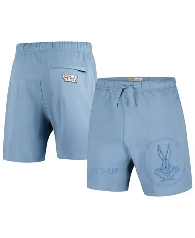 Shop Freeze Max Men's  Blue Looney Tunes Skeleton Fleece Shorts