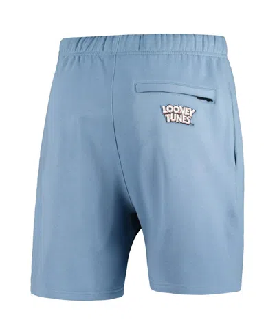 Shop Freeze Max Men's  Blue Looney Tunes Skeleton Fleece Shorts