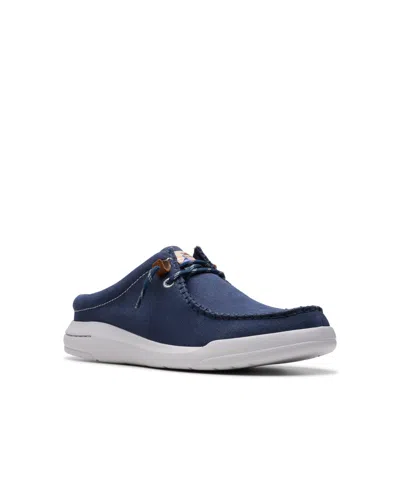 Shop Clarks Men's Collection Driftlite Surf Slip On Shoes In Navy Canvas