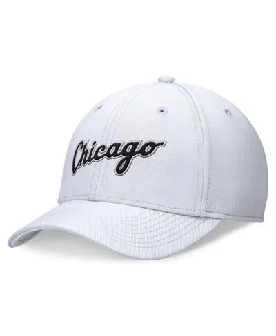 Shop Nike Men's  White Chicago White Sox Evergreen Performance Flex Hat