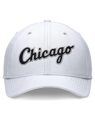 Shop Nike Men's  White Chicago White Sox Evergreen Performance Flex Hat