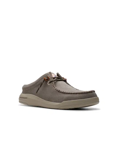 Shop Clarks Men's Collection Driftlite Surf Slip On Shoes In Taupe Interest Textile