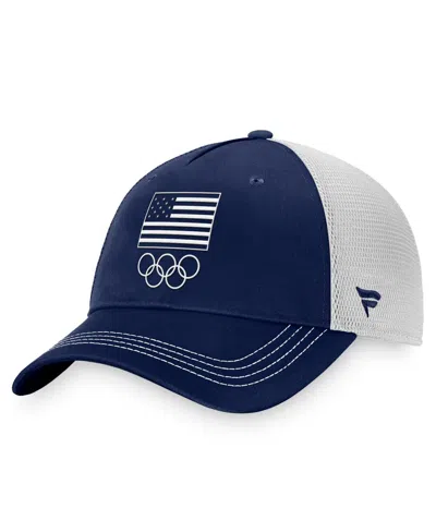 Shop Fanatics Women's  Navy Team Usa Adjustable Hat