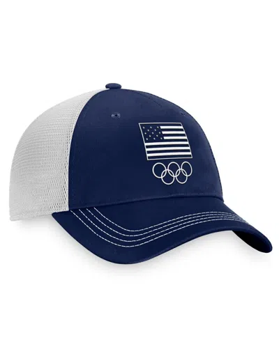 Shop Fanatics Women's  Navy Team Usa Adjustable Hat