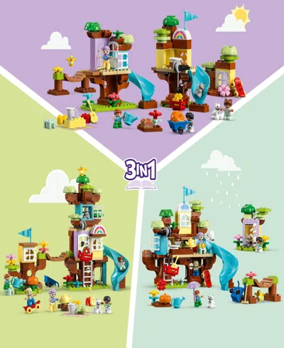 Shop Lego Duplo Town 3in1 Tree House 10993 Building Set In Multicolor